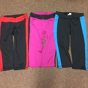 Stylish Women's Capris - Black, Red, Pink, Blue